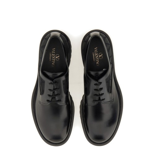 Pantofi VALENTINO GARAVANI, Derby din piele, Negri