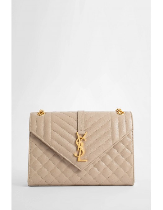 Geanta YVES SAINT LAURENT, Shoulder, Envelope Design, Medium, Beige - 600185BOW912721