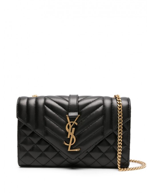 Geanta YVES SAINT LAURENT, Shoulder, Envelope Quilted Design, Small, Black - 600195AACT71000