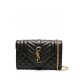 Geanta YVES SAINT LAURENT, Shoulder, Envelope Quilted Design, Small, Black - 600195AACT71000