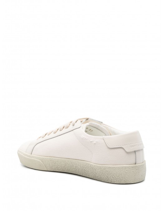 SNEAKERS YVES SAINT LAURENT, Embroidered Logo, Full White - 610648GUP109113