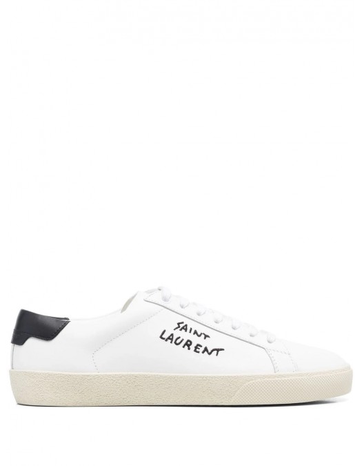 SNEAKERS YVES SAINT LAURENT, Embroidered Logo, White - 610649AABEE9061