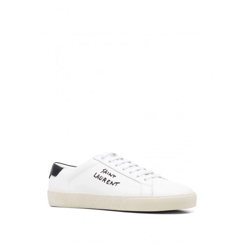 SNEAKERS YVES SAINT LAURENT, Embroidered Logo, White SNEAKERS YVES SAINT LAURENT, Embroidered Logo, White