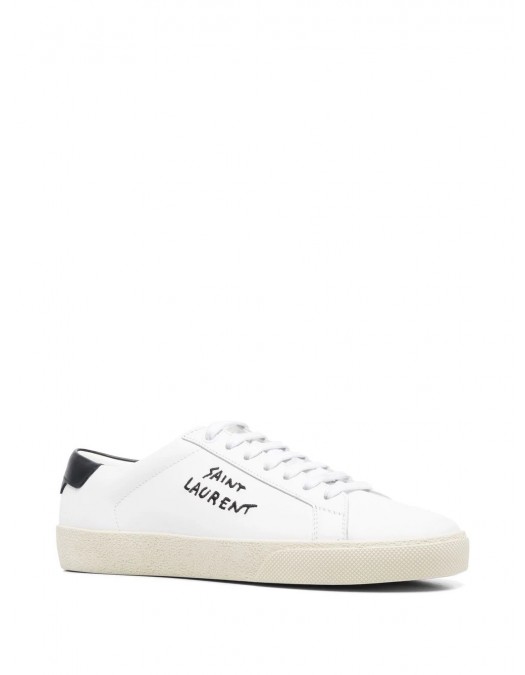 SNEAKERS YVES SAINT LAURENT, Embroidered Logo, White - 610649AABEE9061