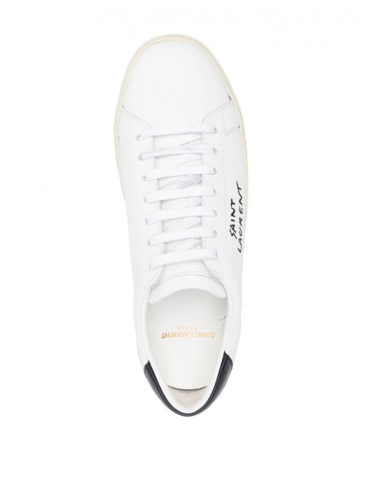 SNEAKERS YVES SAINT LAURENT, Embroidered Logo, White - 610649AABEE9061