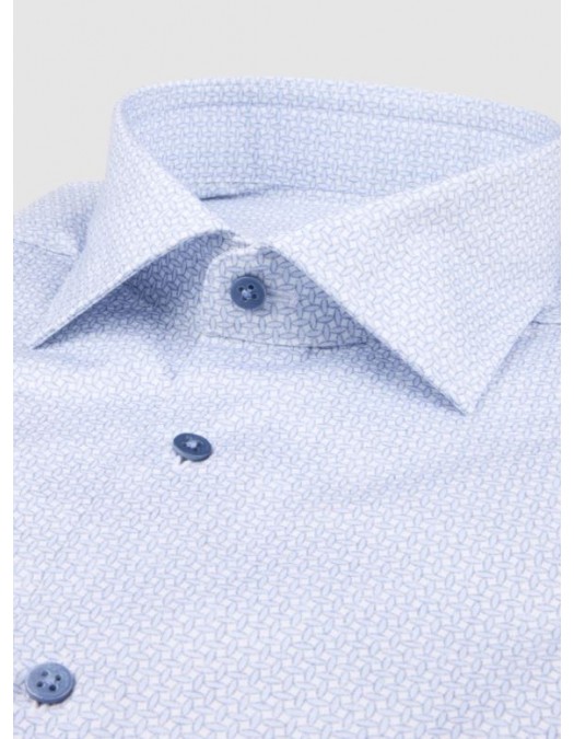 Camasa STENSTROMS,  Patterned Twill Shirt, Light Blue - 6127519122111