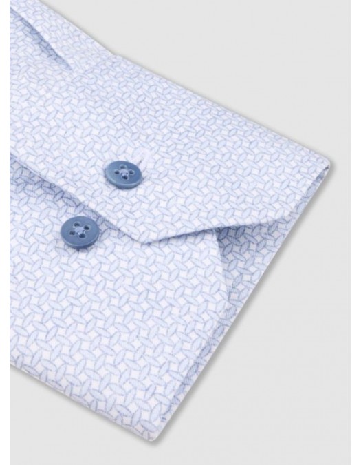 Camasa STENSTROMS,  Patterned Twill Shirt, Light Blue - 6127519122111