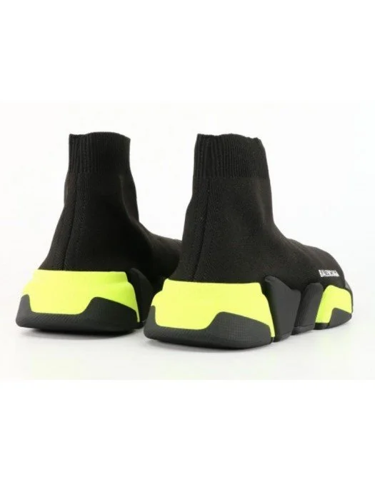 SNEAKERS BALENCIAGA SPEED, Lime si Negru - 617196W17201171 SNEAKERS BALENCIAGA SPEED, Lime si Negru - 617196W17201171