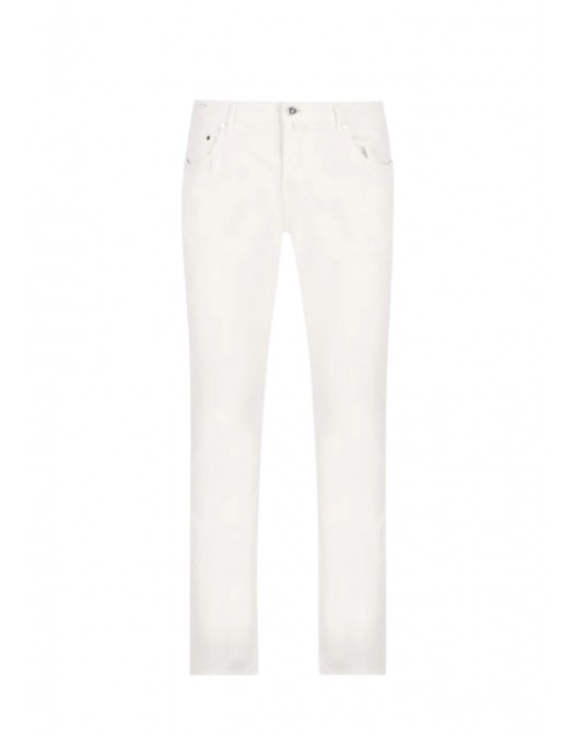 Jeans HAND PICKED, Ravello slim-fit trousers, Alb - 61HPU41RAVELLOC06510S110