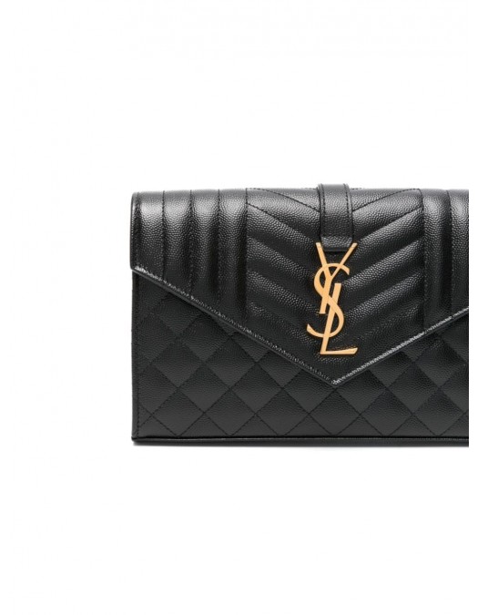 Geanta YVES SAINT LAURENT, Shoulder, Cassandre Design, Small, Black - 620280BOW911000