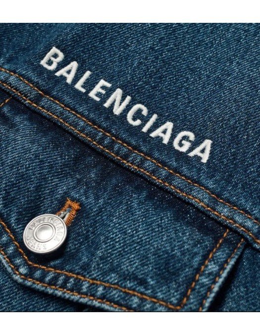Jacheta Balenciaga, Insertie frontala Balenciaga, Denim - 620728TDW1420