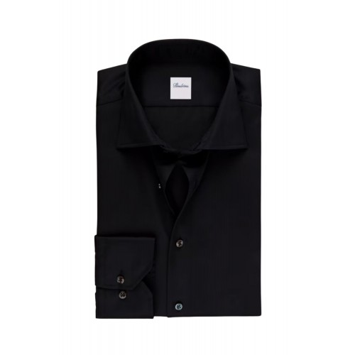 Camasa Stenstroms, Single Cuffs, Simple, Negru Camasa Stenstroms, Single Cuffs, Simple, Negru