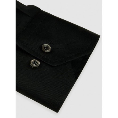 Camasa Stenstroms, Single Cuffs, Simple, Negru Camasa Stenstroms, Single Cuffs, Simple, Negru