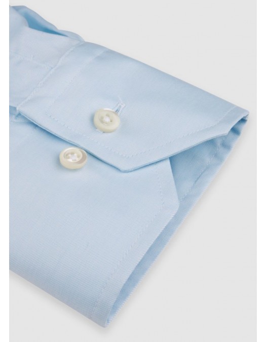 Camasa Stenstroms, Single Cuffs, Simple, Bleu - 6227711467100