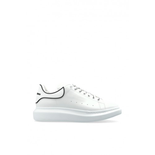 Sneakers ALEXANDER MCQUEEN, Oversize, Black Contour Detail, White Sneakers ALEXANDER MCQUEEN, Oversize, Black Contour Detail, White