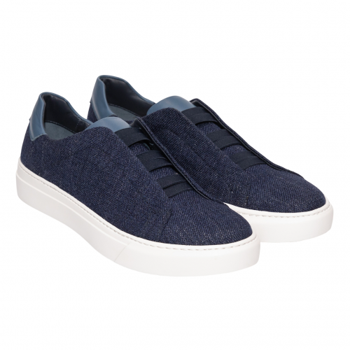 Sneakers GIANFRANCO BUTTERI, Denim Twist, Navy Blue Sneakers GIANFRANCO BUTTERI, Denim Twist, Navy Blue