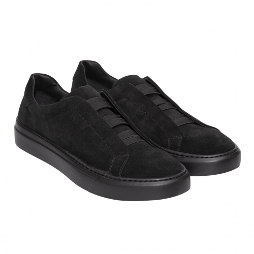 Sneakers GIANFRANCO BUTTERI, Total Black Minimal Sneakers GIANFRANCO BUTTERI, Total Black Minimal