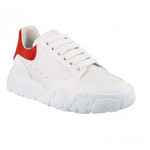 Sneakers Alexander Mcqueen, Insertie piele, Alb 