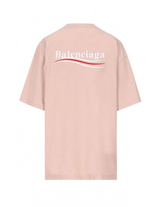Tricou BALENCIAGA, Logo Brand, Roz - 641655TKVJ11764