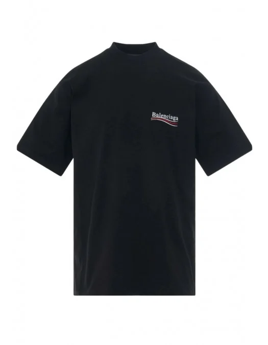 Tricou BALENCIAGA, Political Campaign Oversized T-Shirt, Black