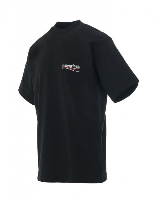 Tricou BALENCIAGA, Political Campaign Oversized T-Shirt, Black - 641675TKVJ11070