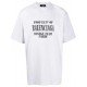 Tricou BALENCIAGA, Property T-Shirt Large Fit, Alb - 641675TMVH89012