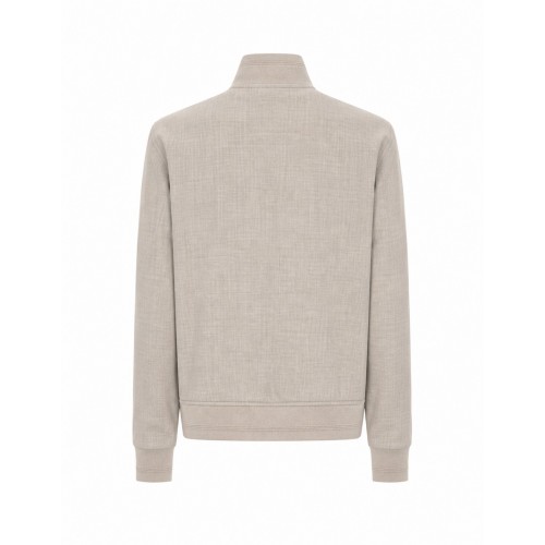 Jacheta LBM, Wool bomber jacket in mineral Beige