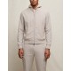 Jacheta LBM, Wool bomber jacket in mineral Beige - 6421619356