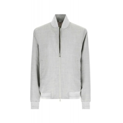 Jacheta LBM, Wool bomber jacket in mineral gray