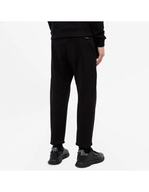 Pantaloni ALEXANDER MCQUEEN, Logo Taped, Jogger, Black - 642664QQX751000