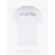 Tricou Alexander Mcqueen, Logo Black Frontal, Embossed , White - 649876QRZ560900