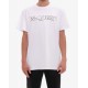 Tricou Alexander Mcqueen, Logo Black Frontal, Embossed , White - 649876QRZ560900