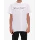 Tricou Alexander Mcqueen, Logo Black Frontal, Embossed , White - 649876QRZ560900