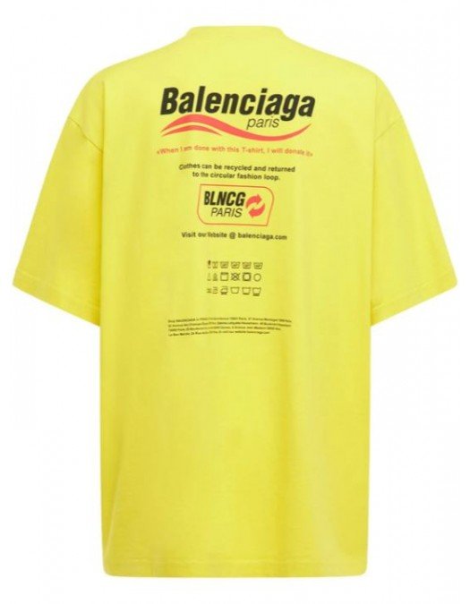TRICOU BALENCIAGA, Yellow - 651795TKVF87175