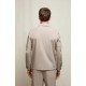 Jacheta LBM, Technical jersey overshirt in mineral sand beige - 6520632897