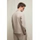 Jacheta LBM, Technical jersey overshirt in mineral sand beige - 6520632897