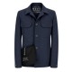Jacheta LBM, Technical jersey overshirt in mineral sand bleu - 6520672897