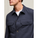 Jacheta LBM, Technical jersey overshirt in mineral sand bleu - 6520672897