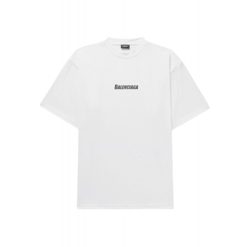 Tricou Balenciaga, Logo negru, Alb Tricou Balenciaga, Logo negru, Alb