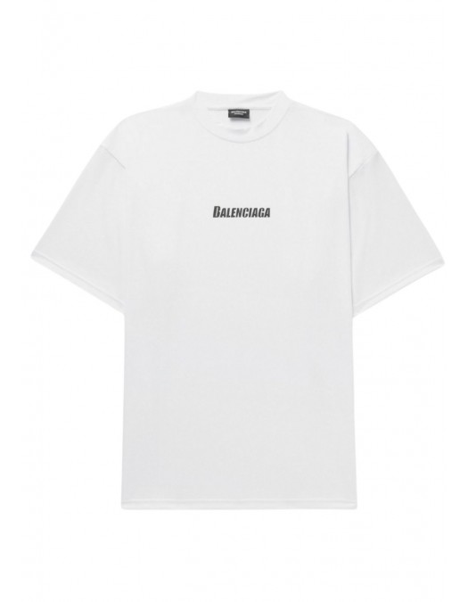 Tricou Balenciaga, Logo negru, Alb - 6570274B8B59000 Tricou Balenciaga, Logo negru, Alb - 6570274B8B59000