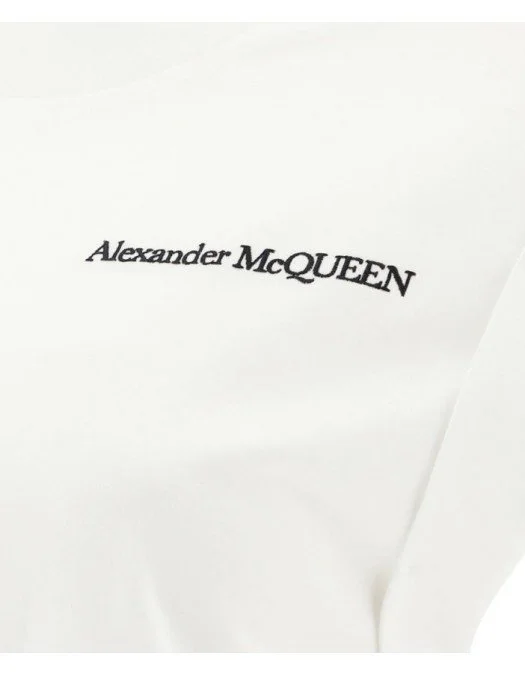 Tricou ALEXANDER MCQUEEN, Insertie Logo - 665630QLAAA9000O Tricou ALEXANDER MCQUEEN, Insertie Logo - 665630QLAAA9000O