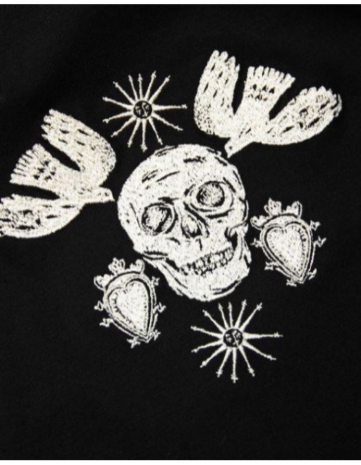 Tricou ALEXANDER MCQUEEN, Embroidered Skull - 666613QRX041000