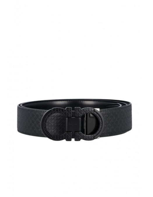 Curea SALVATORE FERRAGAMO, Reversibila si Ajustabila, Negru - 670049745872