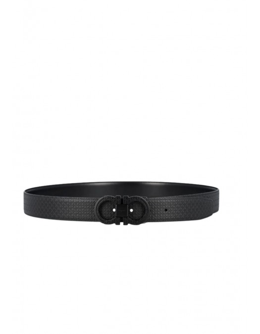 Curea SALVATORE FERRAGAMO, Reversibila si Ajustabila, Negru - 670049745872