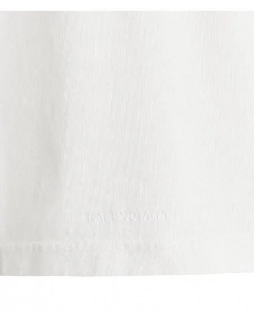 Tricou BALENCIAGA, Print The Simpsons, Alb - 670943TLVG70901 Tricou BALENCIAGA, Print The Simpsons, Alb - 670943TLVG70901