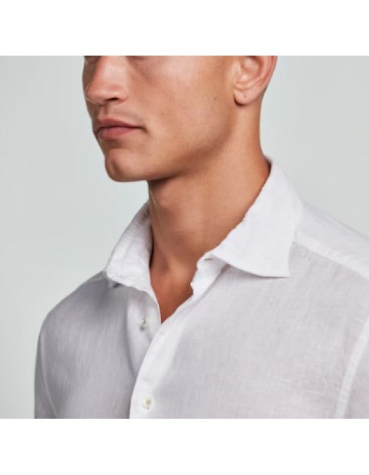 Camasa STENSTROMS, White Linen Shirt - 6747219170000
