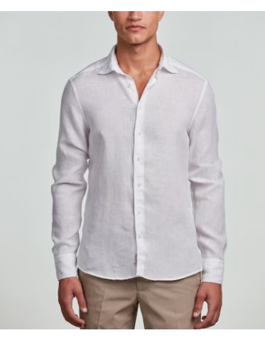 Camasa STENSTROMS, White Linen Shirt - 6747219170000