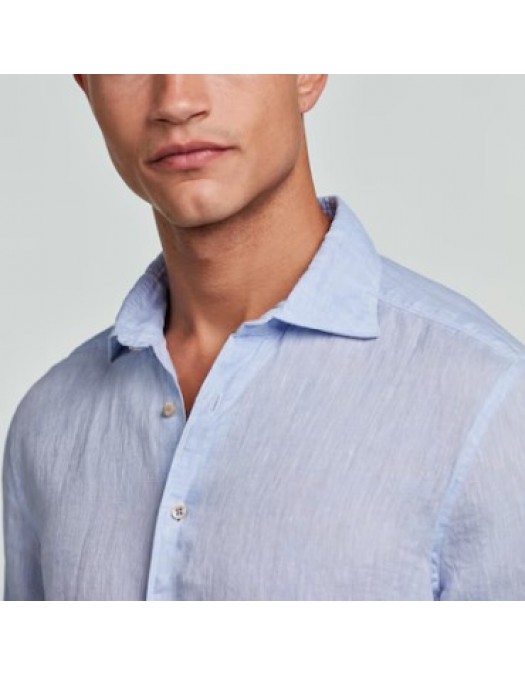 Camasa STENSTROMS, Light blue Linen Shirt - 6747219170100