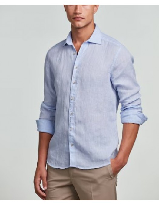Camasa STENSTROMS, Light blue Linen Shirt - 6747219170100