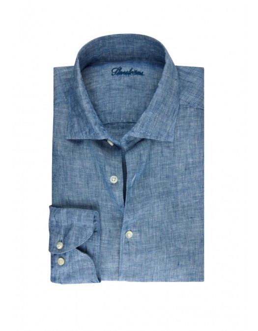 Camasa STENSTROMS, Blue Linen Shirt - 6747219170150